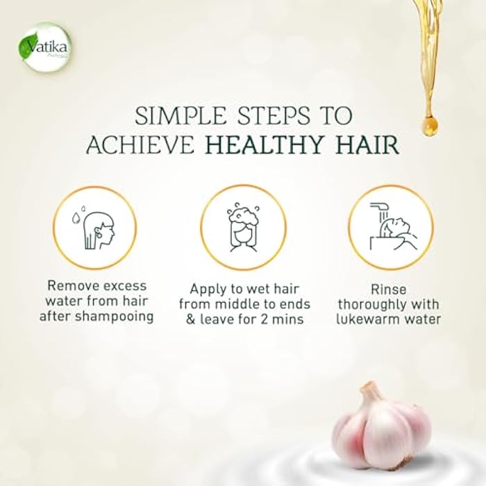 Vatika Naturals Dabur Spanish Garlic Conditioner 400ml | & Herbal | Smoothen Dull, Dry & Frizzy Hair | For Weak, Falling Hair - Image 5